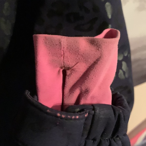 Navy Blue leopard print fall jacket girls med - Picture 9 of 16